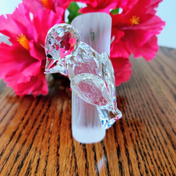 Swarovski Crystal Woodpeckers Figurine - Picture 2 of 4